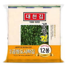 Daechungim 大川 包飯用特選海苔, 5g, 12包
