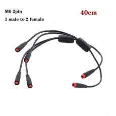 6MM M6 2 3 신호 분배기 커넥터 센서 코드 전기자전거 5핀 방수 암컷 1 JULET 수컷 K용 버트 케이블 플러그 전기, 2pin 2pcs