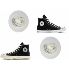 신발끈 컨버스 호환 신발끈 운동화끈 런닝화끈 척테일러 호환, 1세트, 7mm아이보리 160