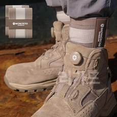 몽크로스 각반 람세스 사하라 반사각반 안전화 건설현장 작업용, 베이지, 1세트