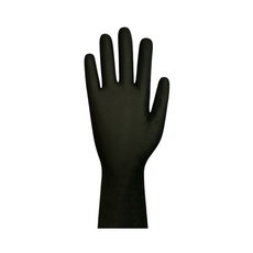 NBR 食品級無粉一次性手套 加厚款 S, 黑色, 小 (S), 1套