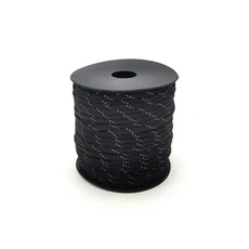 생존용 반사 파라코드 로프 낙하산 끈 캠핑 등반 하이킹 빨랫줄 직경 4mm 100m, 02 50 meters(164ft), 02 Reflective-Black