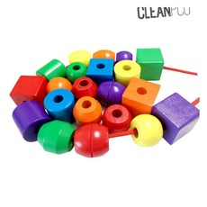 MN 프라이머리 실꿰기 원목구슬꿰기