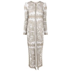 발렌티노 가라바니 기하학 프린트 메탈릭 케이프