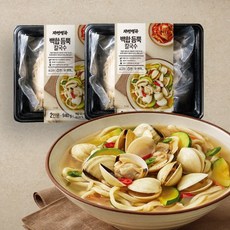자연별곡 백합 듬뿍 칼국수 940g 1팩+1팩 총2팩 라면 밀키트, 속초 홍게라면 2팩