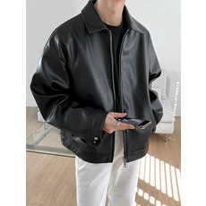 男士機車夾克 PU皮衣外套 立領修身休閒百搭