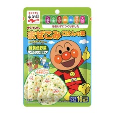 나카타니엔 호빵맨 마제코미 후리카케 오니기리 캐릭터칩, 초록(채소), 24g