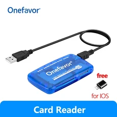 휴대용 메모리 카드 리더기 SM SD MMC 스틱용 고속 USB 2.0 올인원 공급 장치, 02 Card Reader2