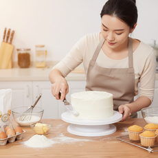 남성길116 원형 케이크 회전판 돌림판 플라스틱 베이킹 미니, 1개