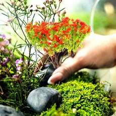 건축 모델 미니어처 가짜 나무 장면 건물 녹색 풍경 장식 미니 조경 공예, 1개, 기본