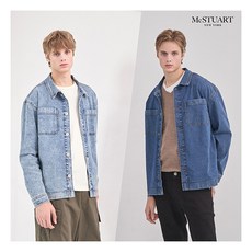 [맥스튜어트] [최초가 77 000원]() 슈퍼스트레치 남성 데님 자켓 2종