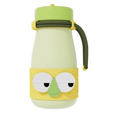 라이노라이프 빅아이 라이노 시리즈 휴대용 스트로우 텀블러, 밀크캡 그린, 1개, 650ml