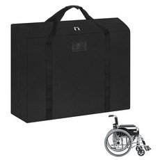 방수 휠체어 여행 가방 길이 87.9cm(34.75인치) x 너비 30cm(11.8인치) 높이 83.1cm(33인치) 보관 커버 접이식 휠체어 워커 롤레이터용 손잡이 및