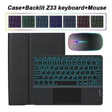 갤럭시 탭 A9 플러스 11인치 케이스용 SM-X210/X216/X218용 키보드, 01 Tab A9 Plus 11 inch, 05 Black Backlit 4