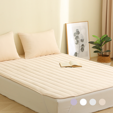 르몽스 먼지없는 알러지케어 침대패드 고정밴드형, 베이지옐로우