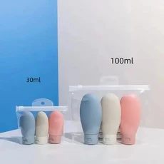 3/4 개/대 30/60/100ml 소프트 로션 리필 용 병 휴대용 여행 샴푸 빈 컨테이너 짜기 튜브, 04 3PCS 30ml