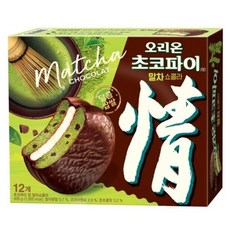 오리온 초코파이 간식 과자 말차쇼콜라, 408g, 1개