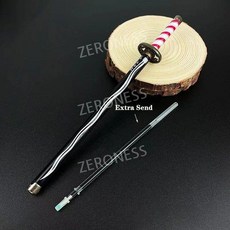귀멸의칼날 볼펜 카타나모양 젠이츠 시노부 기유 금속 문구 애니메이션 20cm 젤잉크펜, Iguro Obanai