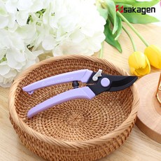 사카겐 전지가위 블랙날 P180 원예가위, 라벤더, 1개