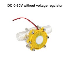 마이크로 수력 발전기 수류 펌프 터빈 발전 에너지 미니 물 DC12V 80V, 1개, 3) DC0-80V A