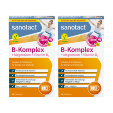 자노탁트 비타민 B 콤플렉스+마그네슘+D3 40정 X 2개 / Sanotact