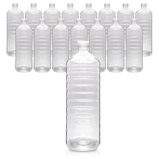 경진기업 페트병 생수병 (사각)1.8L생수사각 30파이 16개 마개 흰색, 1.8L