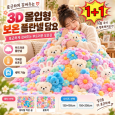 1+1 3D 몰입형 보온 플란넬 담요 겨울 입는 수면 담요 두꺼운 플란넬 양면 담요
