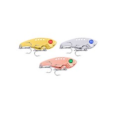(행운을파는낚시) 미니 메탈바이브(3g 7g 11g) 바이브레이션 배스 쏘가리 루어낚시 하드베이트, 3g, MV-3. 골드 GOLD(3g)