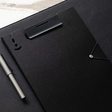 오브리즈 커버형 클립보드 A4 파일철, 1개, 딥블랙(각인신청안함) 1개, 딥블랙(각인신청안함)