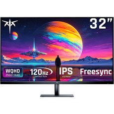 KTC 24인치 190Hz180Hz 게이밍 모니터 HDR 400 고속 IPS 화면 FHD 1080P 133% sRGB AdaptiveSync 1ms 응답 시간 HDMI, 32 inch, IPS QHD 120Hz