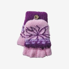 保暖羽毛釣魚半指手套 親膚內裡 毛絨加厚 冬季保暖手套 男女適用