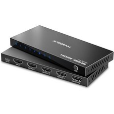 HDMI 스위치 8k 60Hz 스플리터 AVIDGRAM 양방향 스위처 2인치 1인치 지원 4K 120Hz PS5 XSX UHD TV 모니터 프로젝터 한 번에 하나씩 디스플레이, 4K 60Hz HDMI Splitter 1 in 4 O, Black