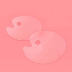 DUGNMARKT 투명 아크릴 미술 팔레트 손잡이 수채화 색판 아크릴판 판넬 플라스틱판 PVC판 용품, 1개, 타원 대형 2mm