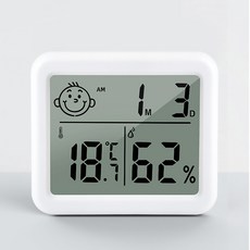 신생아 탁상 디지털 온습도계 실내 온도계 습도계 와이드, 온습도계 0828S, 1개, 상세페이지 참조