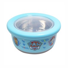 不鏽鋼防滑碗 止滑碗 隔熱碗 波力 雙耳碗 餐碗 幼稚園餐碗 麵包超人 汪汪隊 迪士尼 巧虎 POLI 兒童碗 學習碗, 1個, 大防滑碗-汪汪隊 / 8944, 大防滑碗-汪汪隊 藍色