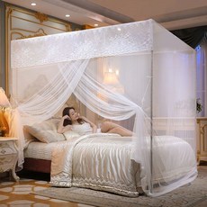 【開發票/統編】家用加密蚊帳床幔 單門落地蚊帳 1.5米/1.8米/1.2米 單人1.0米, 加密新款-藍-【單獨蚊帳】,【適合】1.0x2.0米床【防蚊好】