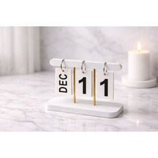 탁상용 달력 인테리어 만년 캘린더 소품, 화이트-ONE