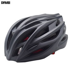 DFMEI 成人自行車頭盔磨砂面騎行安全帽一體成型男女單車公路車戶外裝備, 1個, 磨砂黑:L