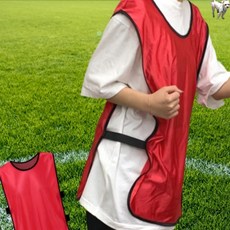 꿀이맘쓰리 유아체육 축구 팀조끼 레드 스포츠조끼