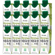 파스퇴르 무항생제 인증 바른목장 우유, 250ml, 15개