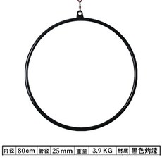 巨匠工廠空中瑜珈旋轉吊環健身家用高空雜技夜店表演不銹鋼吊環, 單環【80烤漆】：管徑25mm, 1個