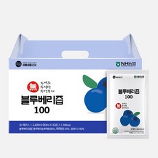 100% 미국 캘리포니아산 프리미엄 블루베리즙, 30개, 80ml