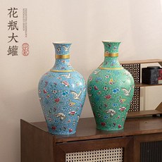 仙鶴飛舞花瓶大罐 綠色款, 商品主圖, 1個