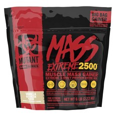 Mutant Mass Extreme 2500肌肉增強劑 香草冰淇淋口味, 1個, 2.72kg