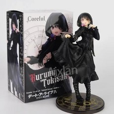 원피스 만화 애니 피규어 굿즈 PVC 악몽 토키사키 쿠루미 액션 피규어 애니메이션 데이트 A 라이브 란제리 블랙 스커트 입상 모델 23cm, [02] 18CM in Box, 1개