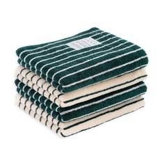 앤에코브 시그니처 대나무 100% 뱀부 수건 4장 색상 혼합, 1세트, 파인 ST 2장+파인 바닐라 ST 2장