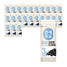 연세두유 저당 두유 검은콩고칼슘 190ml 24개