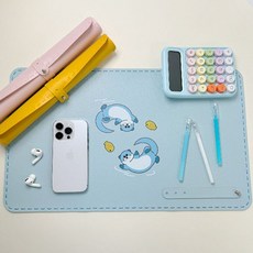 (TD) (정서활동) 양면 가죽 책상 매트 만들기+커머스커낵트Shop, 표범(머스타드)