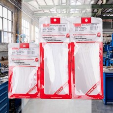 케이블타이 150mm 화이트 60p 데스크 컴퓨터 콘센트 멀티탭 바닥 홀더