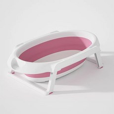 애견 스탠드욕조 반려동물 강아지 목욕통 이동식, 1개, M. 로즈 레드 욕조